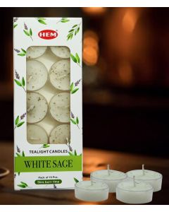White Sage Tea light Candle